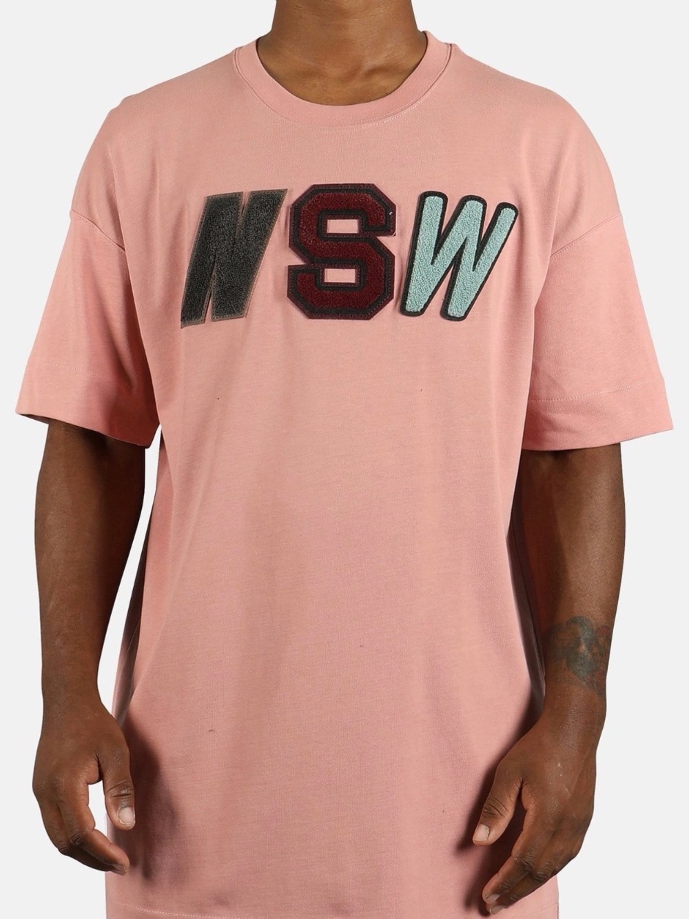 Nike Men's Pink NSW Appliqué Short Sleeve Tee